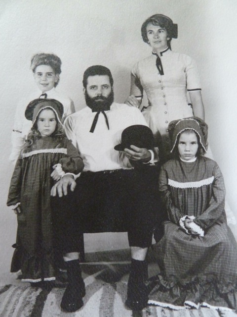 My Camp Counselor's 'Prairie' Family Fake Daguerrotype Photo